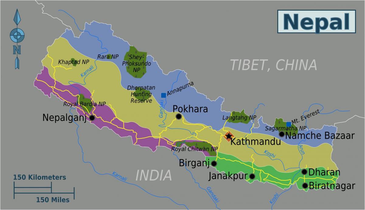 Everest Nepal mapie