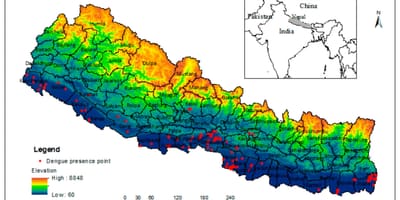 Mapa Nepalu klimatu